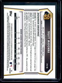 2026 Bowman Chrome Truitt Madonna 1st Purple Autograph /250 Padres