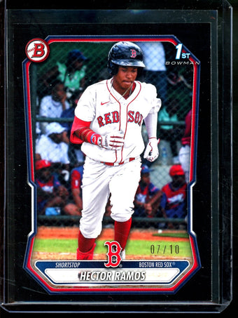 compare product 2026 Bowman Hector Ramos 1st Black /10 Red Sox
