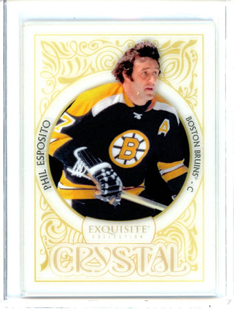 compare product 2025 Upper Deck Exquisite Phil Esposito EC-22 1 of 25 SP Bruins