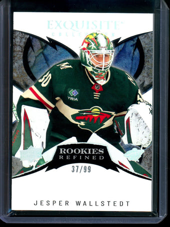 compare product 2024 Upper Deck Exquisite Jesper Wallstedt Redefined Rookies /99 Wild