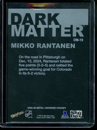 2025 Upper Deck Metal Mikko Rantanen Dark Matter SP Stars