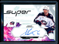 2023 Upper Deck SPX Adam Fantilli Rookie Super Scripts Autograph Blue Jackets