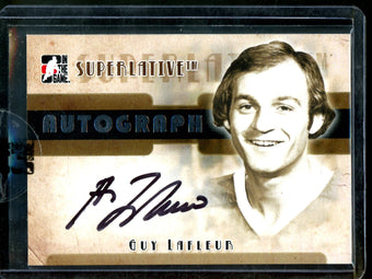 compare product 2007 In The Game Superlative Guy Lafleur Autograph Sealed 1 of 50 Canadiens