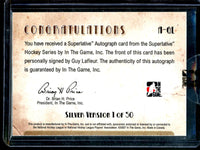 2007 In The Game Superlative Guy Lafleur Autograph Sealed 1 of 50 Canadiens