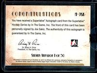 2007 In The Game Superlative Joe Sakic Autograph Sealed 1 of 50 Avalanche