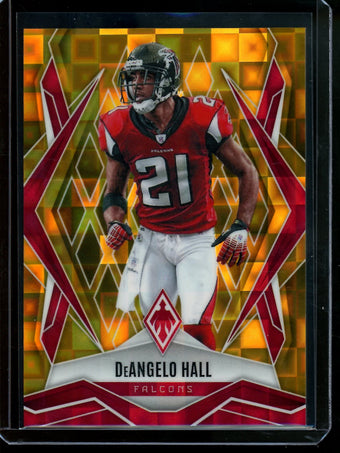 compare product 2025 Panini Phoenix DeAngelo Hall Gold Pandora /10 Falcons
