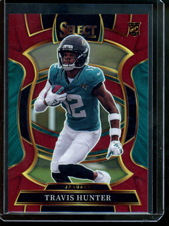 compare product 2025 Panini Select Travis Hunter Maroon Rookie /149 Jaguars
