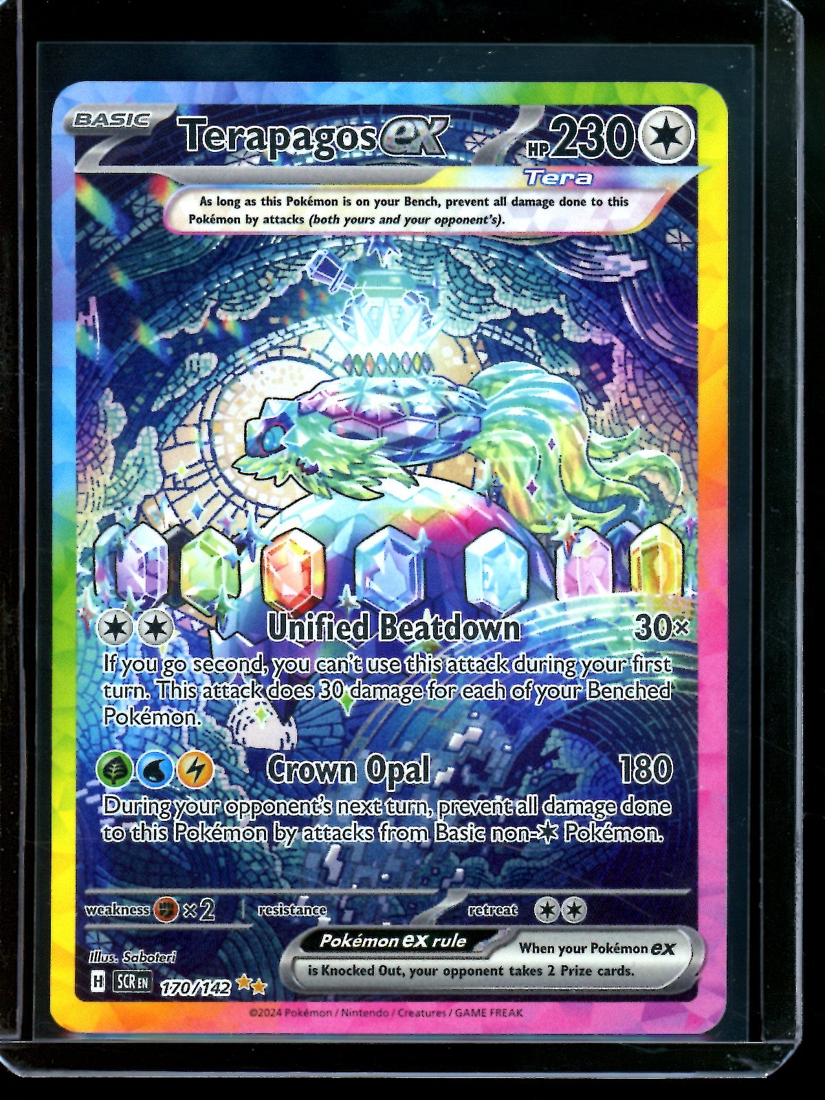 2024 Pokemon Stellar Crown Terapagos EX 170/142