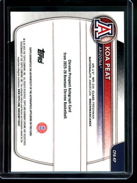 2025 Bowman U Sapphire Koa Peat Gold Refractor Autograph /50 Arizona