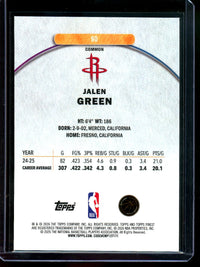 2026 Topps Finest Jalen Green Red Geometric /10 Rockets