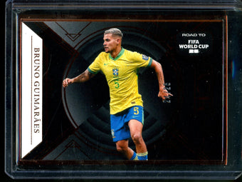 compare product 2025 Panini Noir Bruno Guimaraes Framed Road to Fifa World Cup /25 Brazil