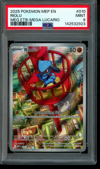 2021 Pokemon Mega Evolutions Riolu 010 Promo PSA 9