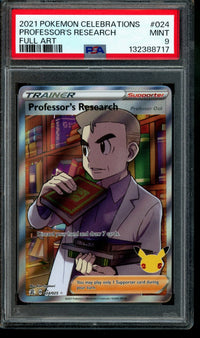 2021 Pokemon Celebrations Professor's Research Full Art 024/025 PSA 9