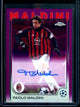 2025 Topps Chrome Paolo Maldini Purple Refractor Autograph /75 AC Milan