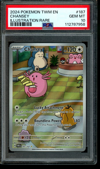 compare product 2024 Pokemon Twilight Masquerade Chansey 187/167 PSA 10