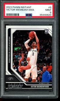 2023 Panini Instant Victor Wembanyama Rookie Card #5 PSA 9 Spurs