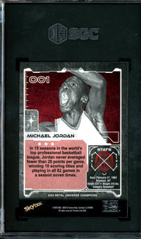 2023 Panini Skybox Michael Jordan #001 SGC 9.5 Bulls
