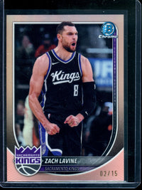 2025 Chrome Zach Lavine Rose Gold Refractor /15 Kings