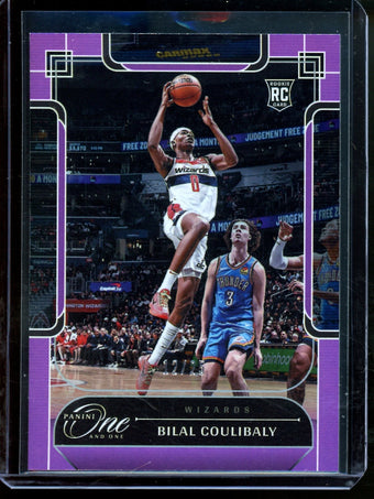 compare product 2024 Panini One and One Bilal Coulibaly Rookie /25 Wizards