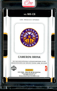 2025 Panini One and One Cameron Brink Jersey Relic /49 Sealed Sparks