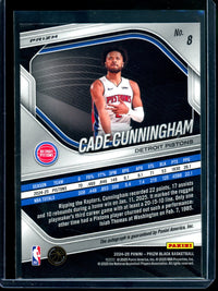 2025 Panini Prizm Black Cade Cunningham Silver Autograph Pistons