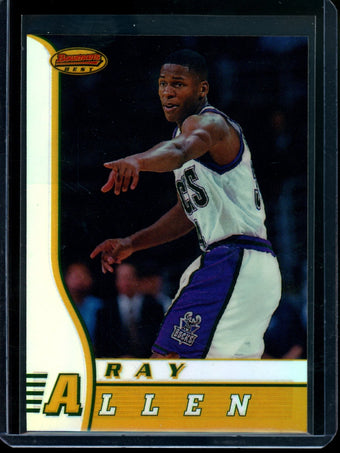 compare product 1997 Topps Bowmans Best Ray Allen Refractor Rookie #R5 Bucks
