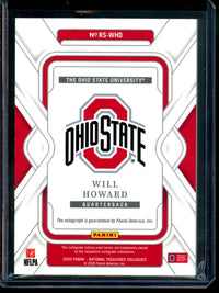 2025 Panini National Treasures Will Howard Rookie Autograph /49 Ohio State