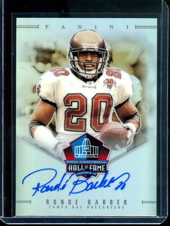 compare product 2025 Panini Prizm Ronde Barber Hall Of Fame Autograph /50 Buccaneers