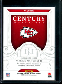2025 Panini National Treasures Patrick Mahomes Century Materials /99 Chiefs