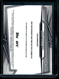 2026 Topps Chrome Josh Emmett Purple Geometric Autograph Inscribed /10