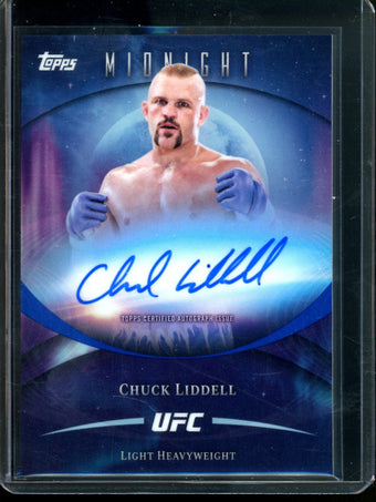 compare product 2026 Topps Midnight Chuck Liddell Refractor Autograph