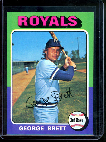 compare product 1975 Topps George Brett Rookie Card #228 NM-MT Royals