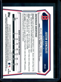 2026 Bowman Chrome Justin Gonzales 1st Autograph Red Sox