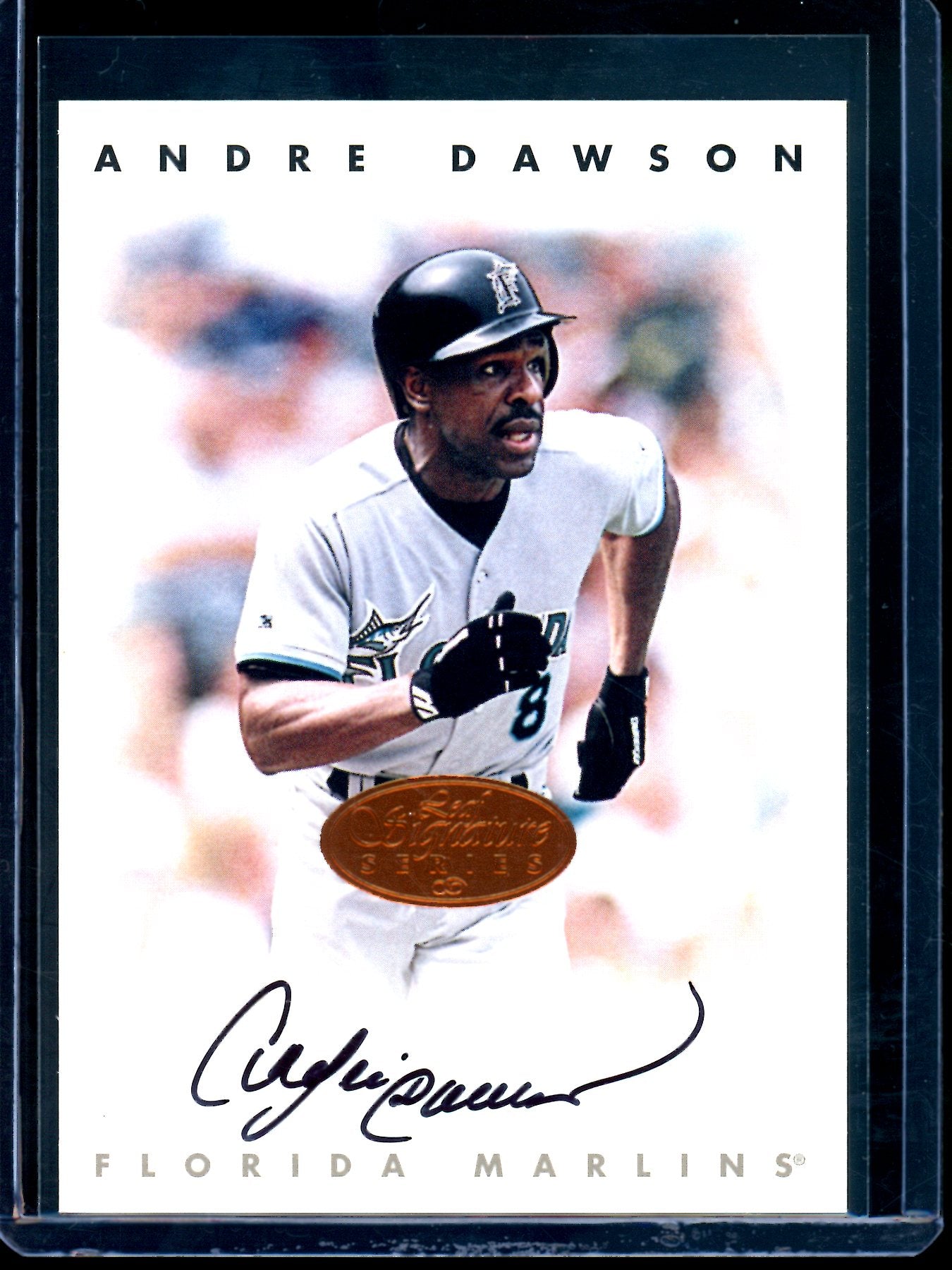 1996 Leaf Signature Series Andre Dawson Autograph Bronze Marlins