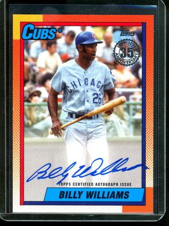 compare product 2025 Topps Series 1 Billy Williams 1990 Autograph Cubs