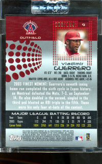 2004 Topps Finest Vladimir Guerrero Red/Gold X-Fractor /139 Uncirculated Angels
