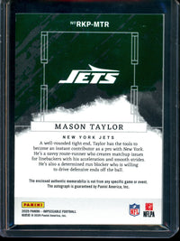 2025 Panini Impeccable Mason Taylor Rookie Patch Autograph /75 Jets