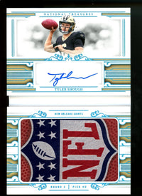 2025 Panini National Treasures Tyler Shough Rookie Jumbo Prime Signatures Booklet /10 Saints