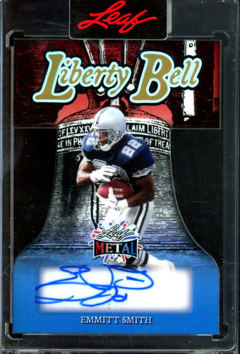 compare product 2026 Leaf Metal Emmitt Smith Liberty Bell Autograph /4 Cowboys