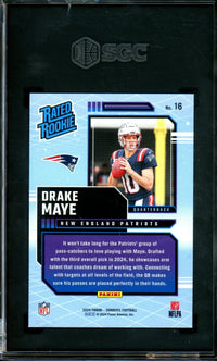 2024 Panini Donruss Drake Maye Retro Rated Rookie SGC 10 Patriots