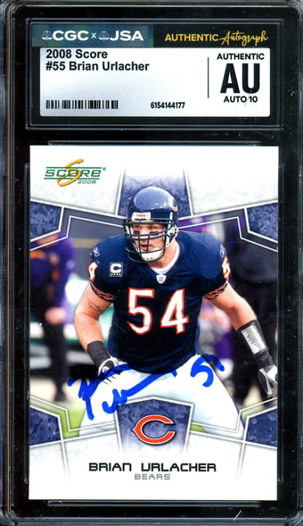 compare product 2008 Panini Score Brian Urlacher Authentic Autograph CGC Authentic