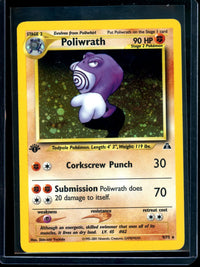 2001 Pokemon Neo Discovery Poliwrath 1st Edition Holo 9/75