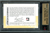 2010 In The Game Ultimate Joe Thornton / Rick Nash Double Autograph Memorabilia /19