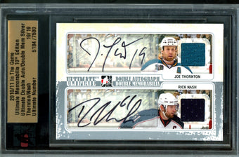 compare product 2010 In The Game Ultimate Joe Thornton / Rick Nash Double Autograph Memorabilia /19