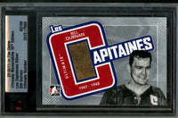2010 In The Game Ultimate Bill Durnan Les Capitaines Silver Memorabilia /9 Canadiens