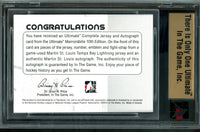 2010 In The Game Ultimate Martin St Louis Complete Jersey and Autograph /9 Lightning