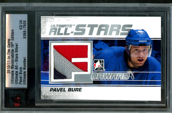 compare product 2010 In The Game Ultimate Pavel Bure All-Stars Silver Memorabilia /24 Canucks