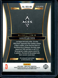 2025 Panini WNBA Select Aaliyah Nye Draft Selections Autograph Red /99 Aces