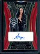 2025 Panini WNBA Select Aaliyah Nye Draft Selections Autograph Red /99 Aces