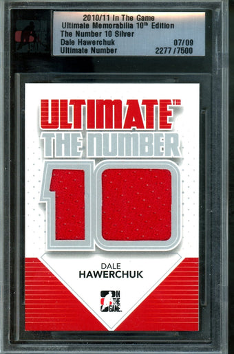 compare product 2010 In The Game Ultimate Dale Hawerchuk The Number 10 Memorabilia /9 Jets